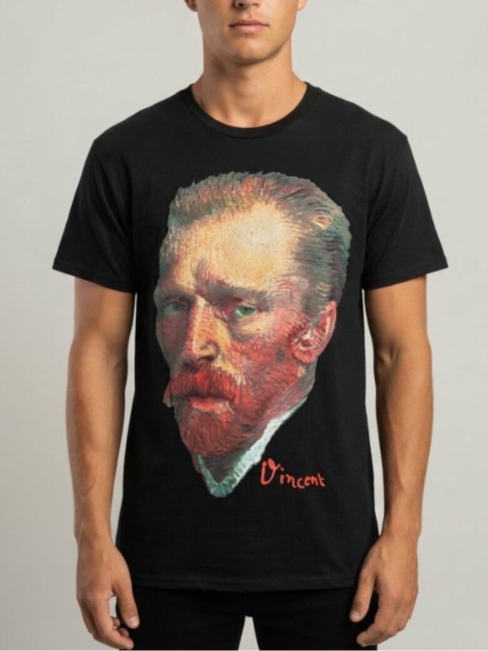 Strange Daze Vincent Van Gogh Double Sided Portrait Graphic Tee M 39832